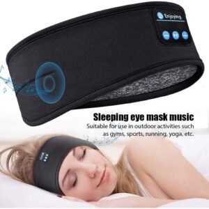 Wireless Bluetooth Sleeping Headband : Comfortable Music Ear Phones Eye Mask